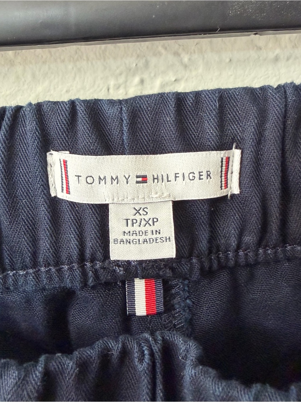 Tommy Hilfiger Navy Wide-Leg Drawstring Pants - Picture 8 of 9